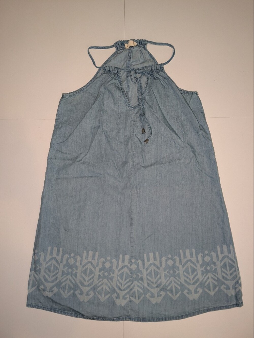 Lovestitch Denim Look Halter Sundress. Size Medium